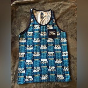 Men’s Bud Light Graphic Tank Top Size Medium